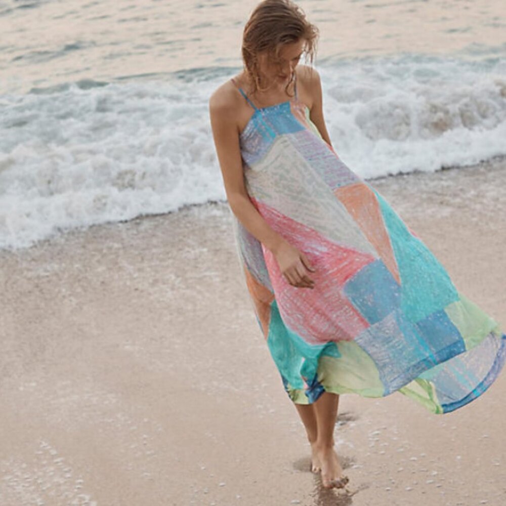 Anthropologie Lilka Annette Dress Size XS/S Watercolor NWT